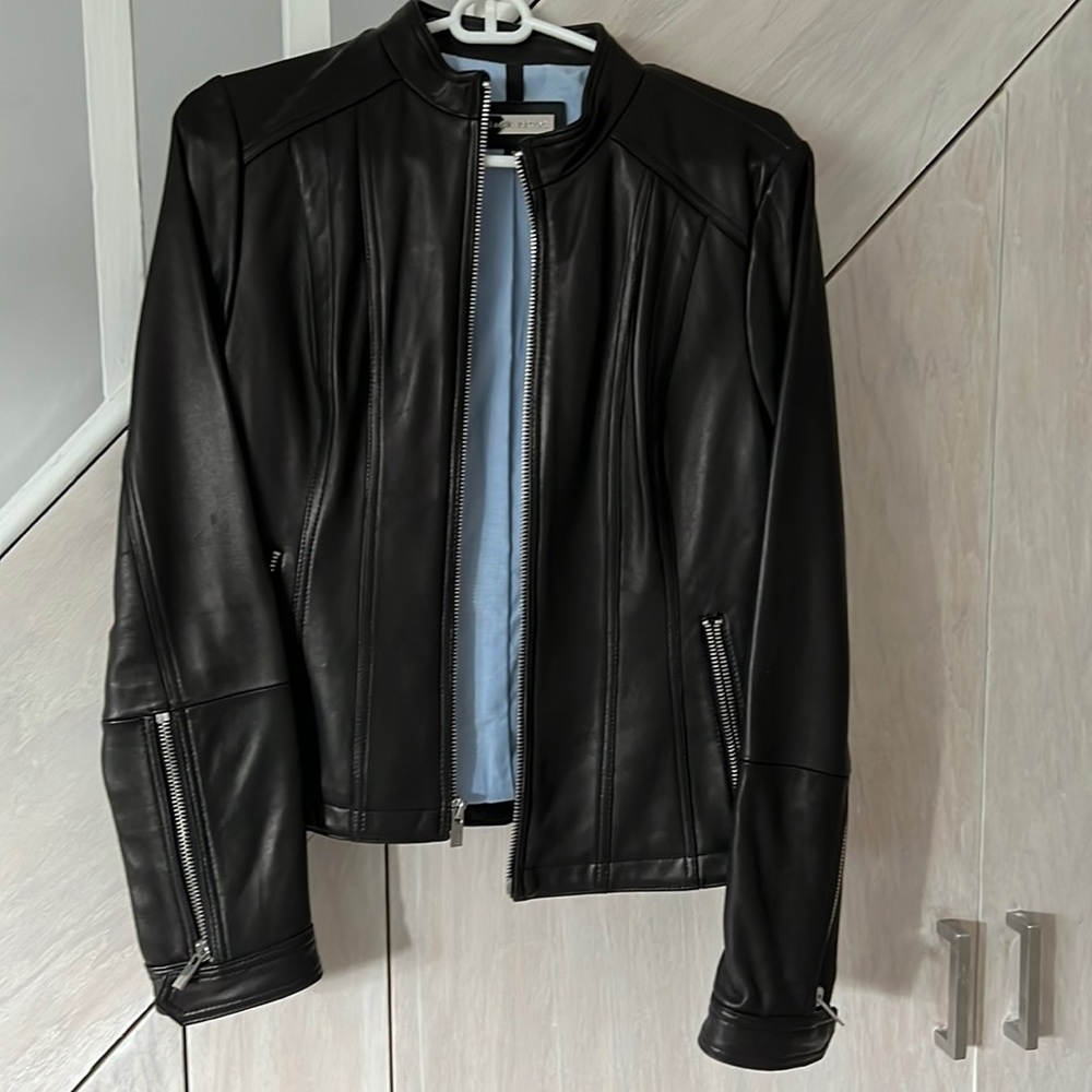 Black Rivet genuine leather jacket